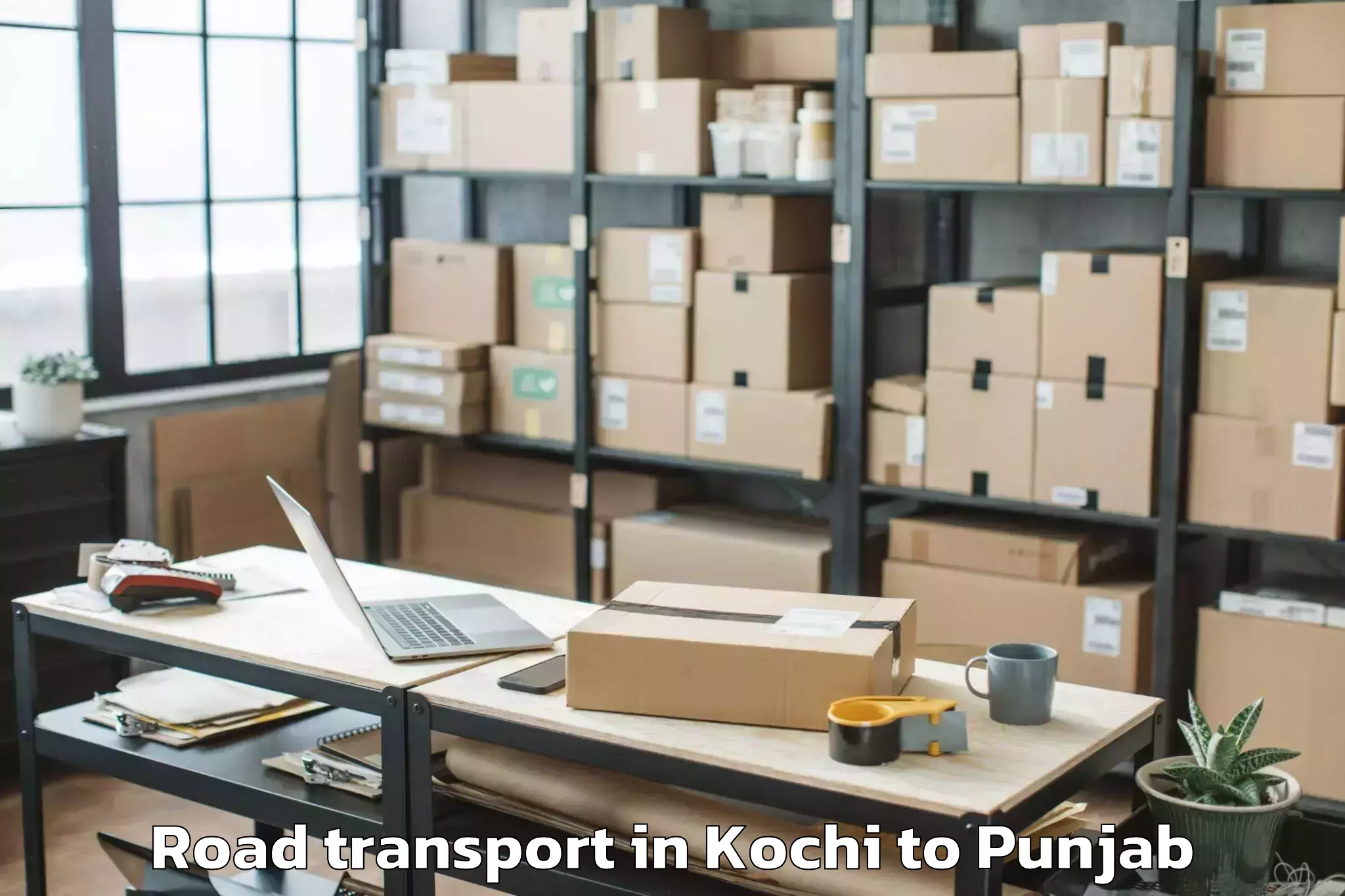 Book Your Kochi to Faridkot Road Transport Today